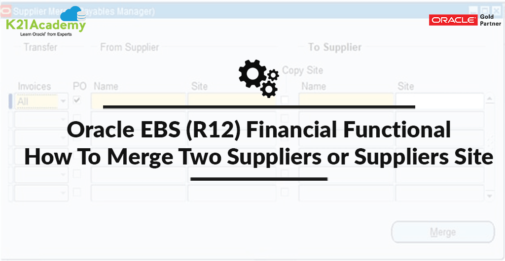 Financial Functional: How to merge two suppliers or suppliers site