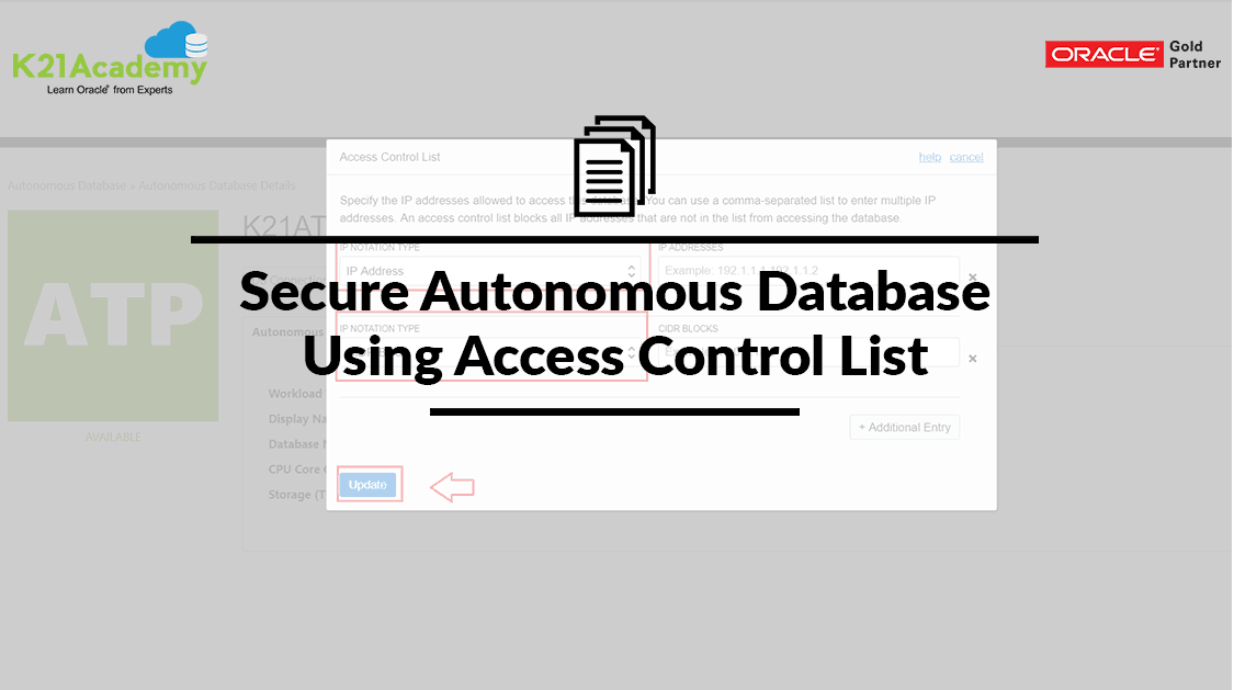 Access Control List Autonomous Database
