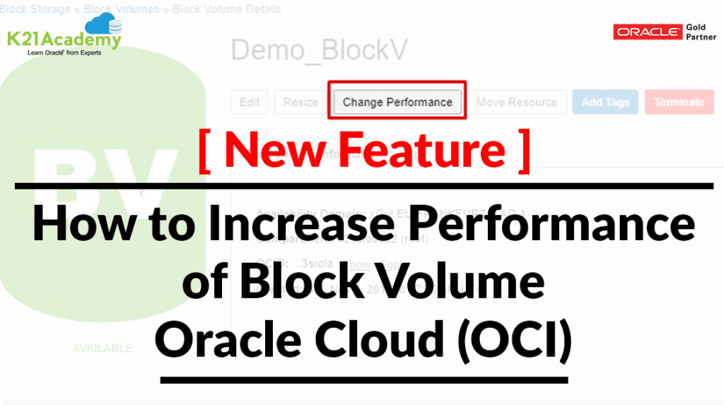 Block Volume Performance