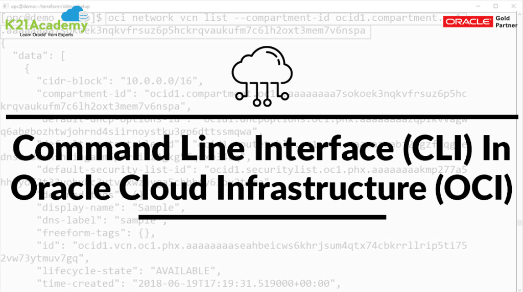 Command Line Interface in OCI