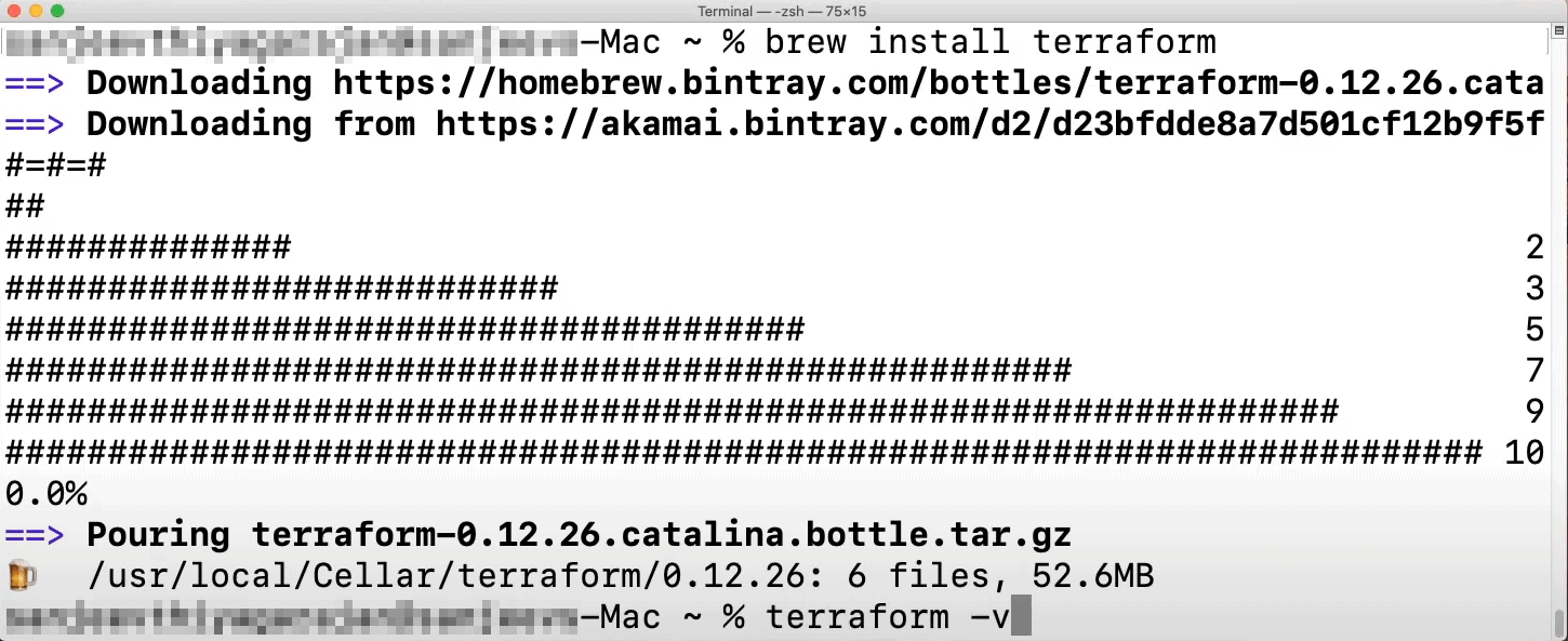 install terraform on mac using brew