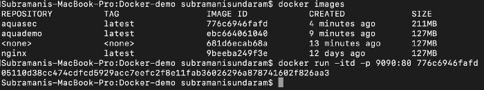Docker port configuration