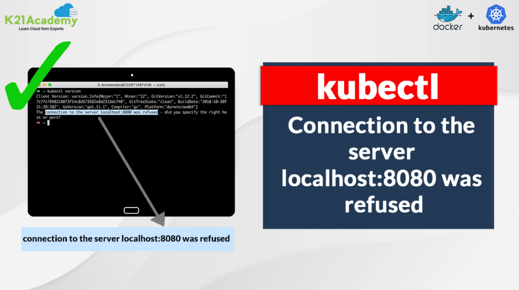 kubectl connection refused