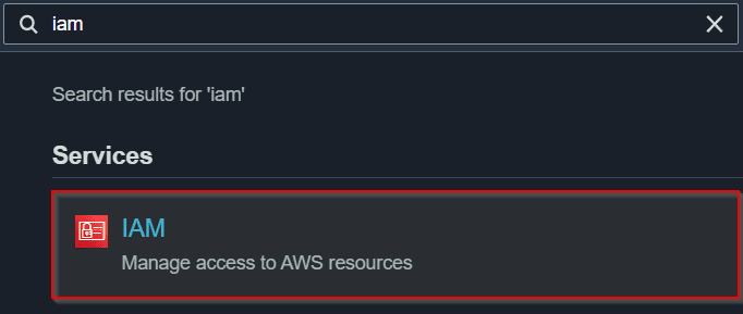 AWS Console IAM