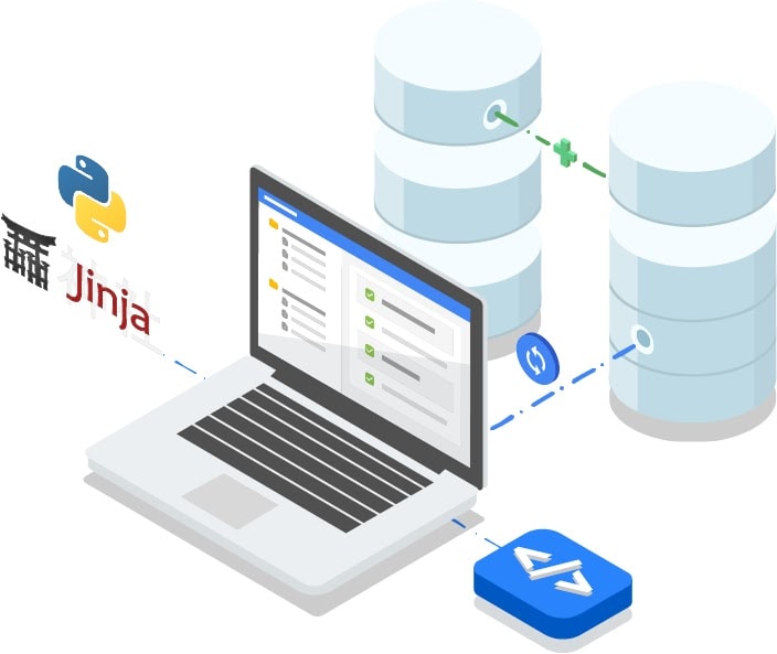 Python and jinja logo