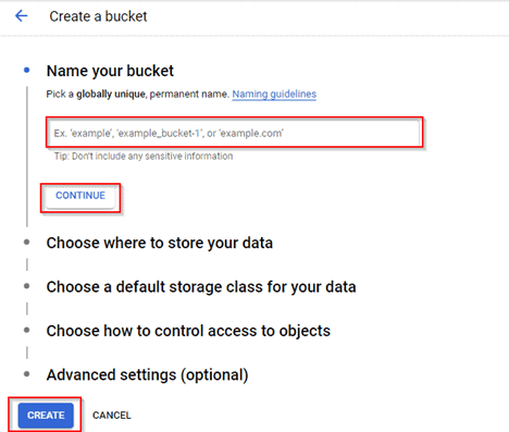 Cloud Storage Buckets